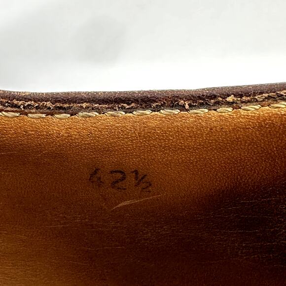 Brunello Cucinelli Lace Up Derby Loafer Round Toe Leather Brown EU 42.5 US11 main image 4